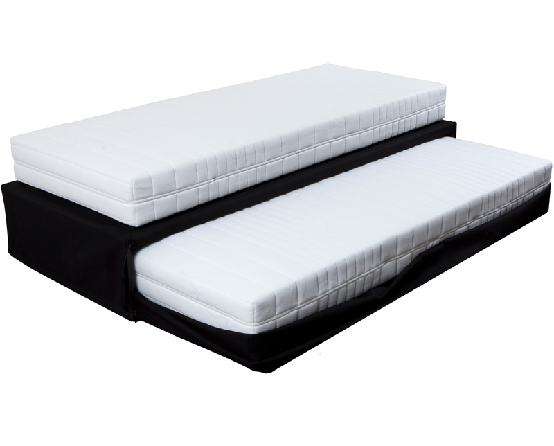 kreupel steak Biscuit Bed Box Holland Boxtwin Bovenbed + onderschuifbed - De Bedweters